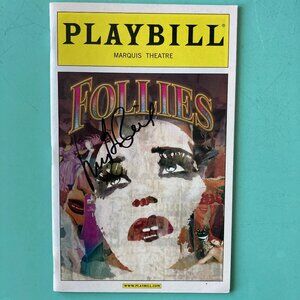 Signed Mary Beth Peil (Only) Follies Playbill Bernadette Peters Elaine Paige New